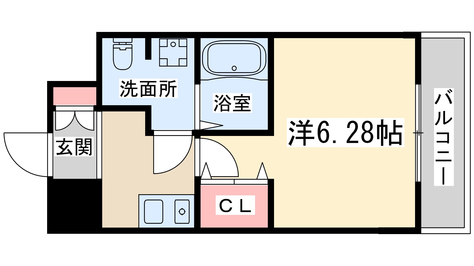 地下鉄谷町線 南森町駅 徒歩6分 13階建 築21年の間取り写真