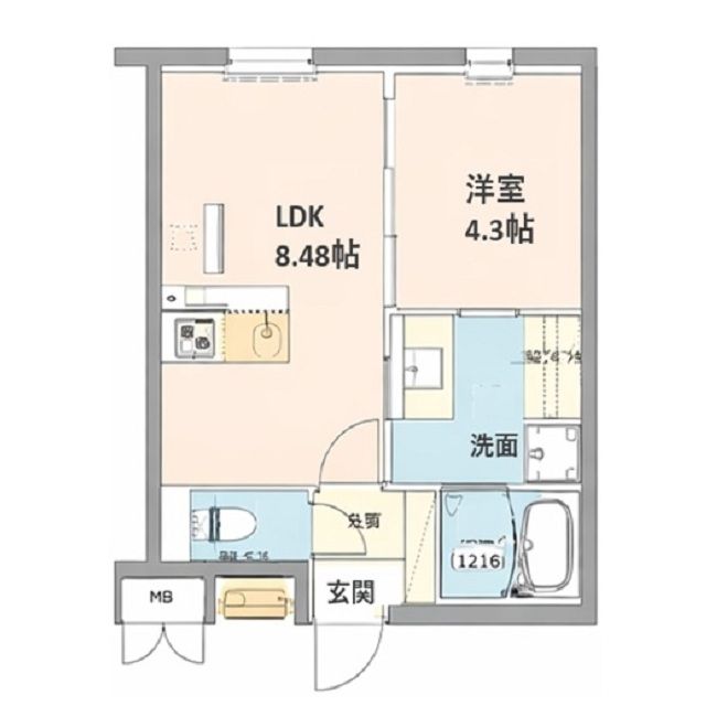 LEGALAND福島Northの間取り写真