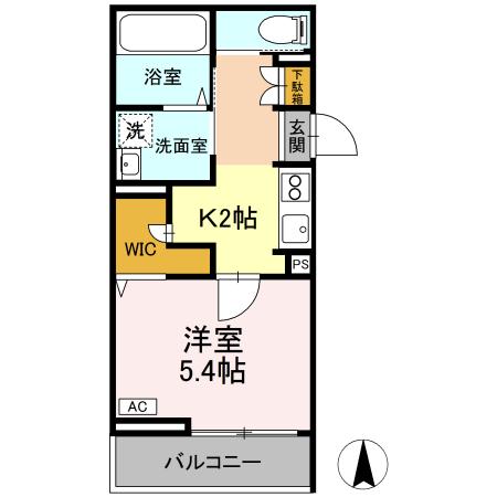 ＪＲ東北本線 郡山駅 徒歩10分 3階建 築9年の間取り写真