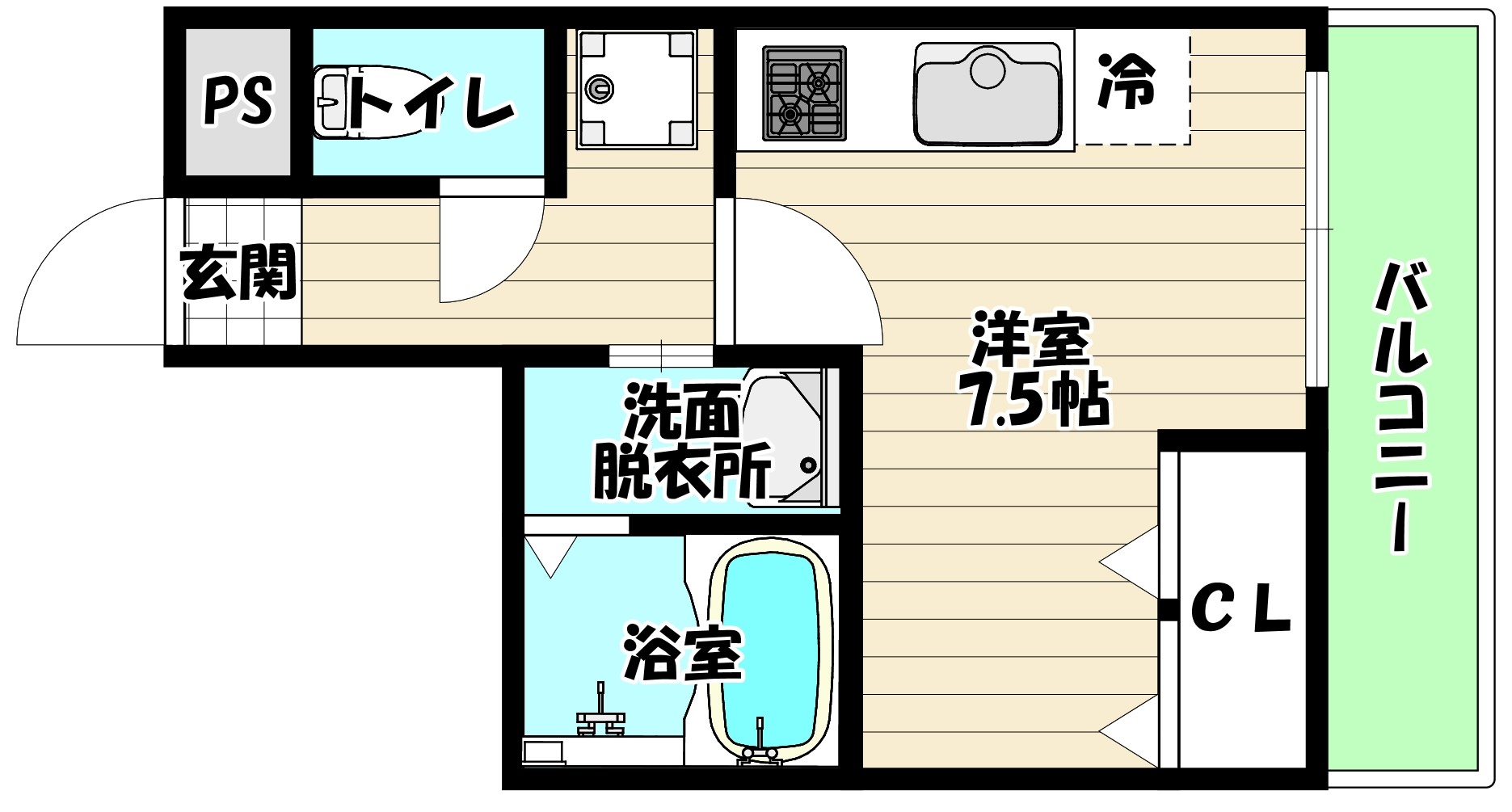 阪急京都線 南方駅 徒歩2分 11階建 築11年の間取り写真