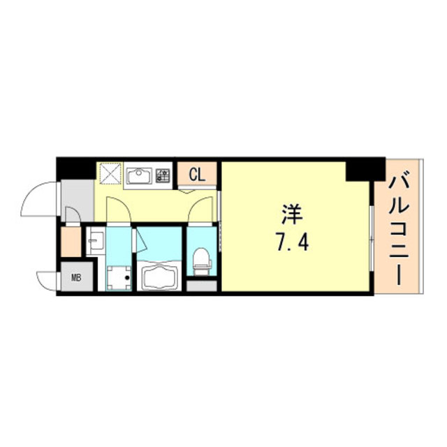 ワールドアイ神戸湊町の間取り写真