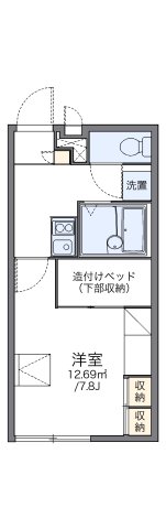 レオパレスT UPジョイの間取り写真