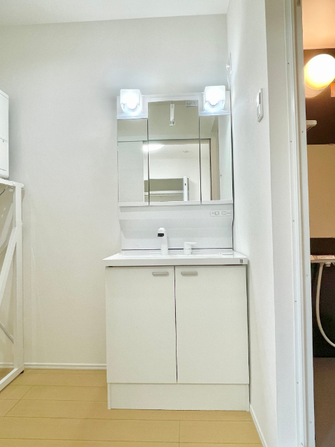 洗面設備　同型の部屋の写真を使用しております。