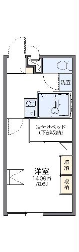 レオパレス白山の間取り