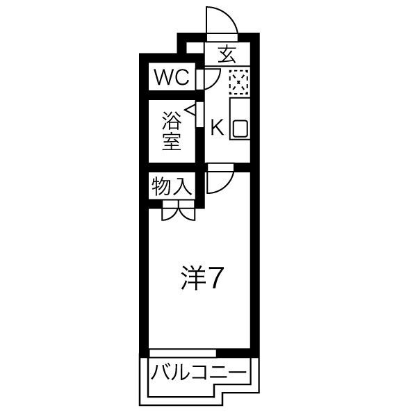 ハイライフ旭の間取り