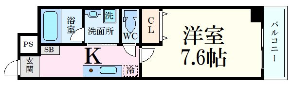 Pablo観音本町Iの間取り