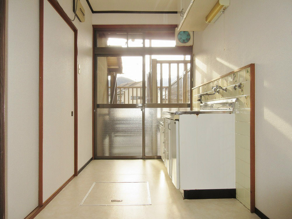 キッチン　2口コンロが設置可能です