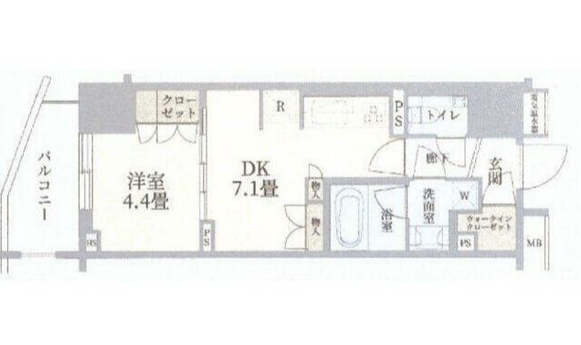 世田谷区池尻のマンションの間取り