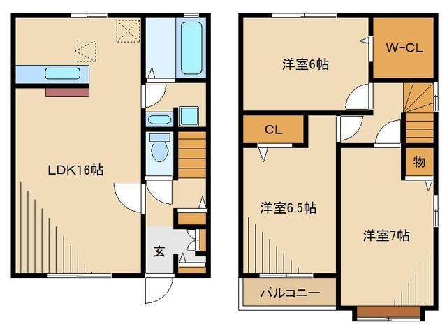 埼玉県さいたま市大宮区三橋１（一戸建）の賃貸物件の間取り