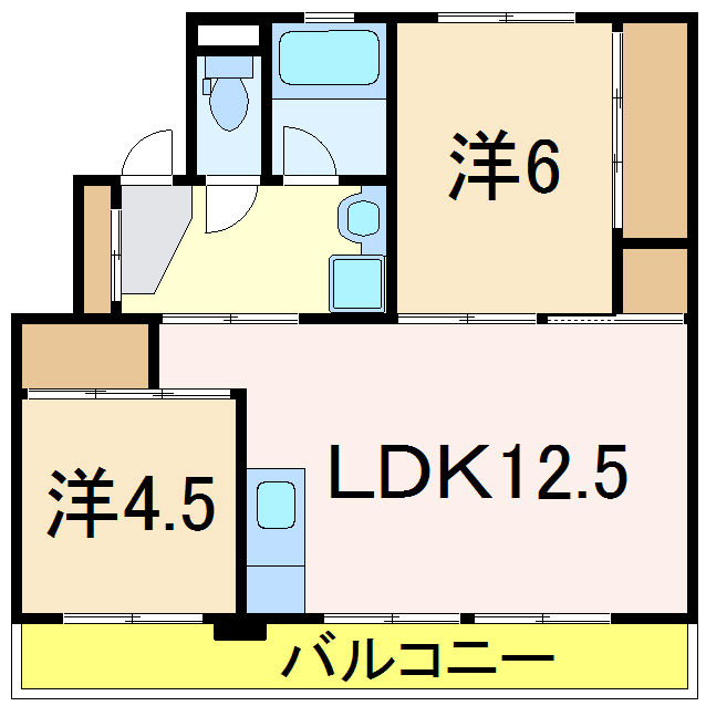 スカイクレスト与板Iの間取り