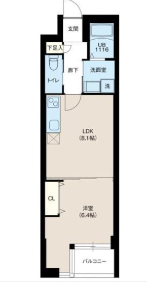 板橋区成増のマンションの間取り