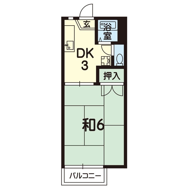 フジサワコーポの間取り