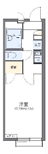 レオパレスチェリーブロッサムの間取り