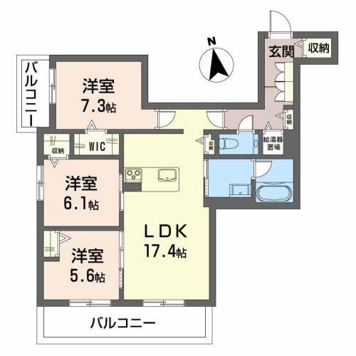 アンフィール泉が丘の間取り