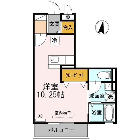 下関市富任町のアパートの間取り