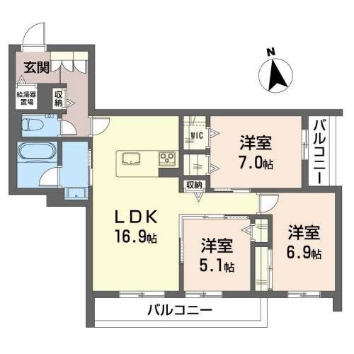 アンフィール泉が丘の間取り