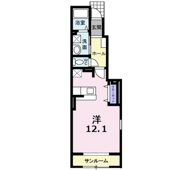 弘前市大字泉野のアパートの間取り