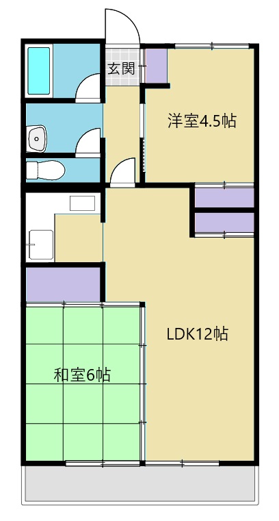 第三木皿ハイツの間取り