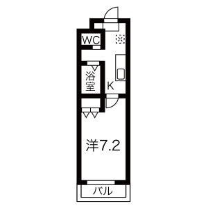 名古屋市西区秩父通のマンションの間取り