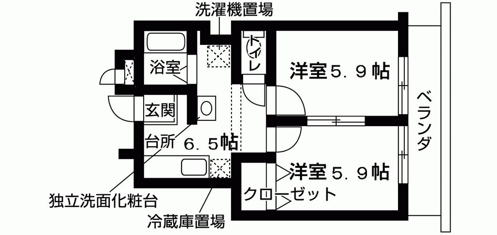 VIPちくさの間取り