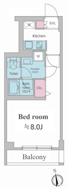 中野区南台のマンションの間取り