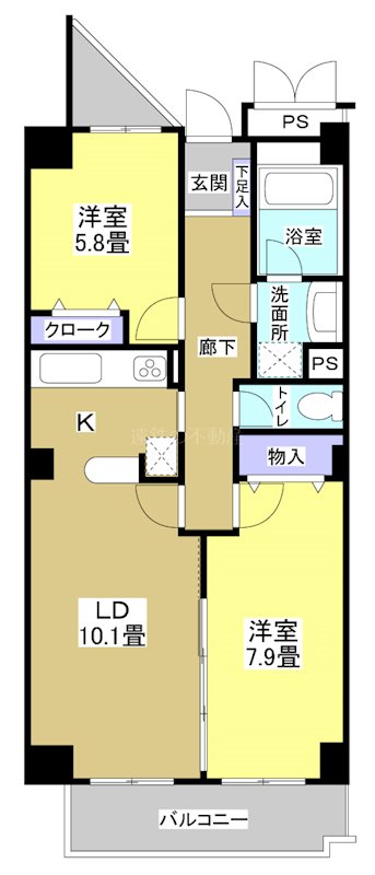 【佐鳴湖パークタウンサウス（南館）の間取り】