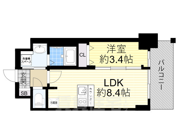 プレサンス新大阪ジェイズの間取り