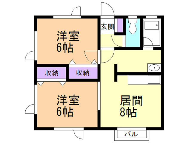 ハイツハクサンの間取り