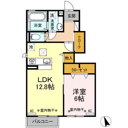 コンフォーティア東仙北　Ａの間取り