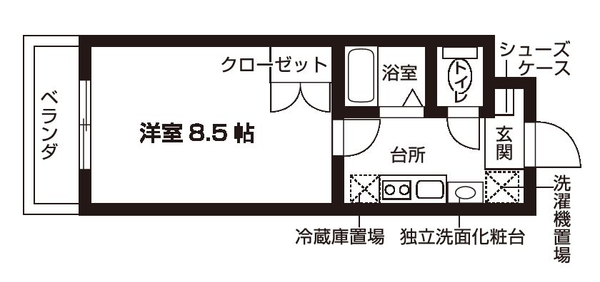 パルティール甲東園の間取り