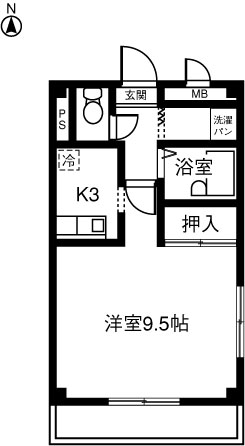 メルシー寿Ｅの間取り