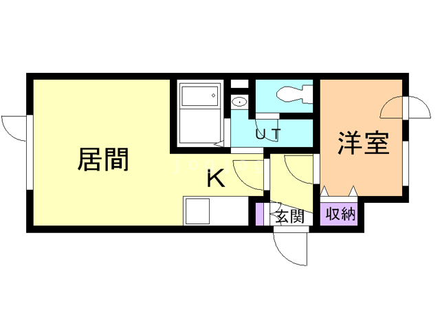 札幌市豊平区美園五条のマンションの間取り