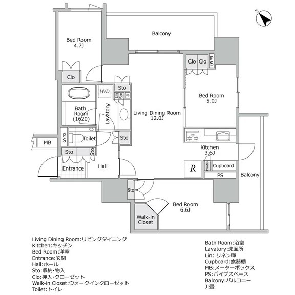 ブランズ愛宕虎ノ門の間取り