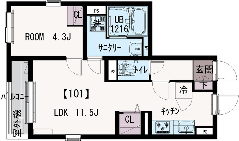 IXO陽桜の間取り