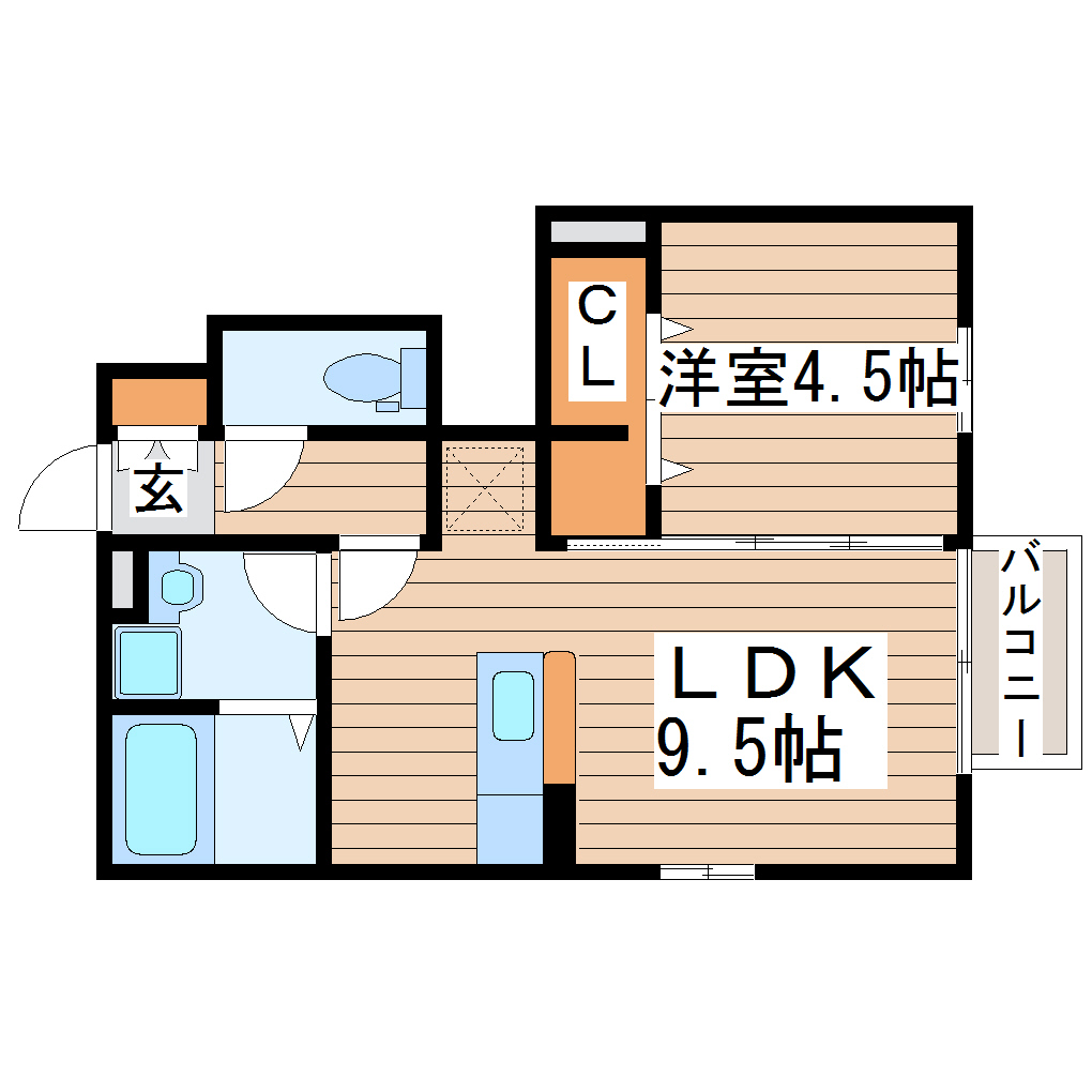 D-room太子堂の間取り