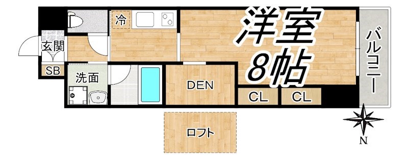 ARROW　FIELDS貮番館の間取り