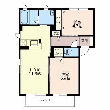 アルカディア至徳寺の間取り