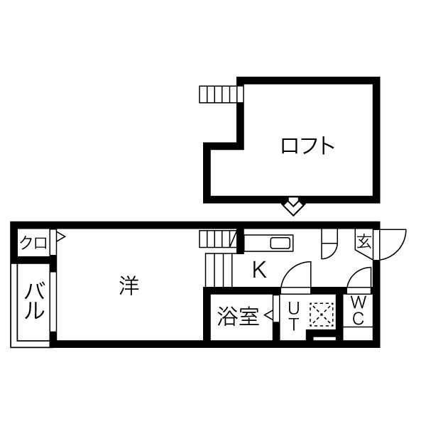 【名古屋市天白区平針のアパートの間取り】