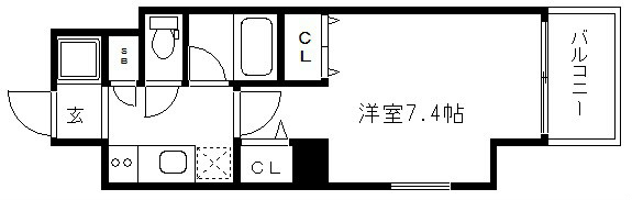 クリスタルグランツ西大路御池の間取り