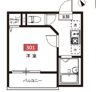 荒川区南千住のアパートの間取り