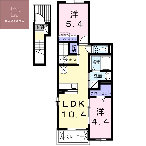 ヴィラ　サブリナの間取り