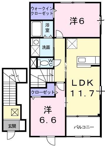 ラ　プロヴァンスの間取り