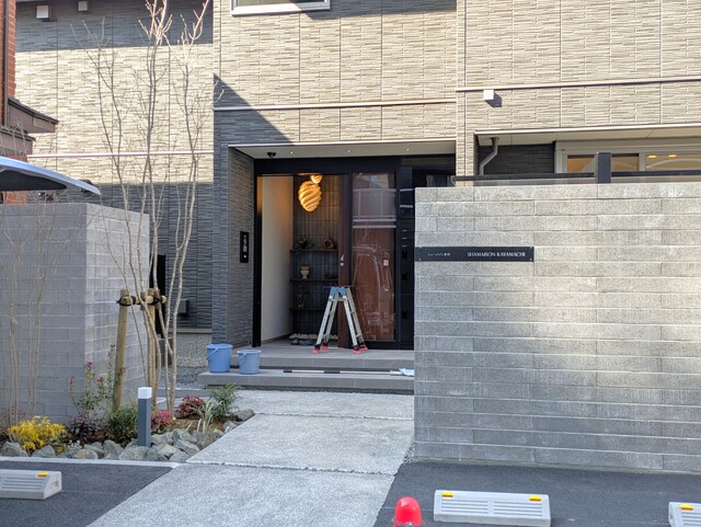 エントランス　建築中