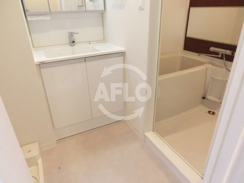 洗面設備　レオンコンフォート難波ブラン　脱衣場