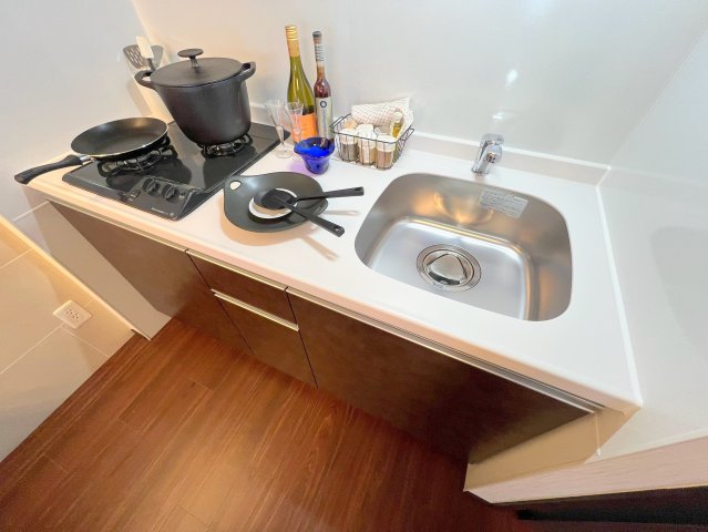 キッチン　作業のしやすい広めのキッチンです。