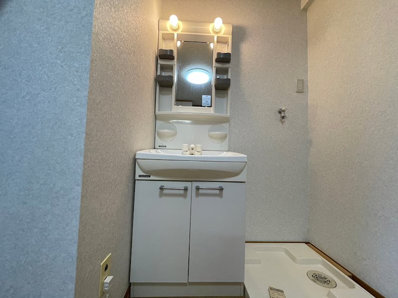 洗面設備　※別の部屋の写真です。