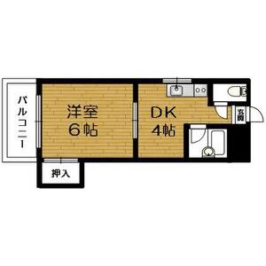 ＪＲ関西本線 平野駅 徒歩7分 4階建 築40年の間取り写真