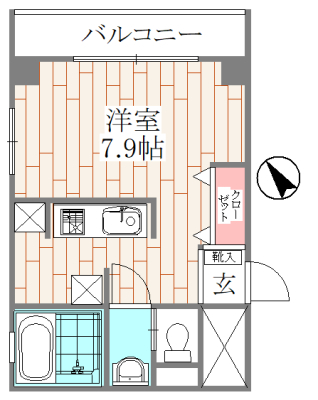 ＪＲ南武線 稲城長沼駅 徒歩6分 4階建 築19年の間取り写真
