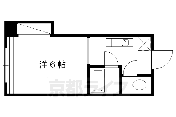 地下鉄烏丸線 北山駅 徒歩30分 2階建 築35年の間取り写真