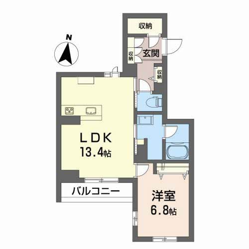 仙台市地下鉄南北線 広瀬通駅 徒歩10分 4階建 築4年の間取り写真